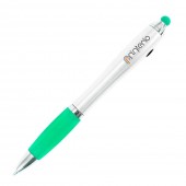 Ручка с лого пластиковая Lightlogo с подсветкой
